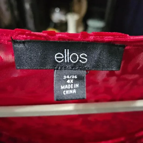 Ellos Women's Red and Pink Blouse - Picture 3 of 8